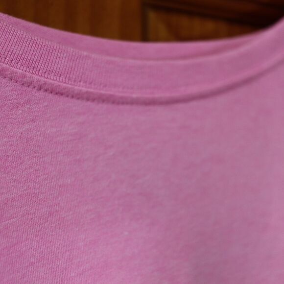Exist Las Vegas Pink and White Long Sleeve Tee Preppy Varsity Shirt Medium - Picture 9 of 10